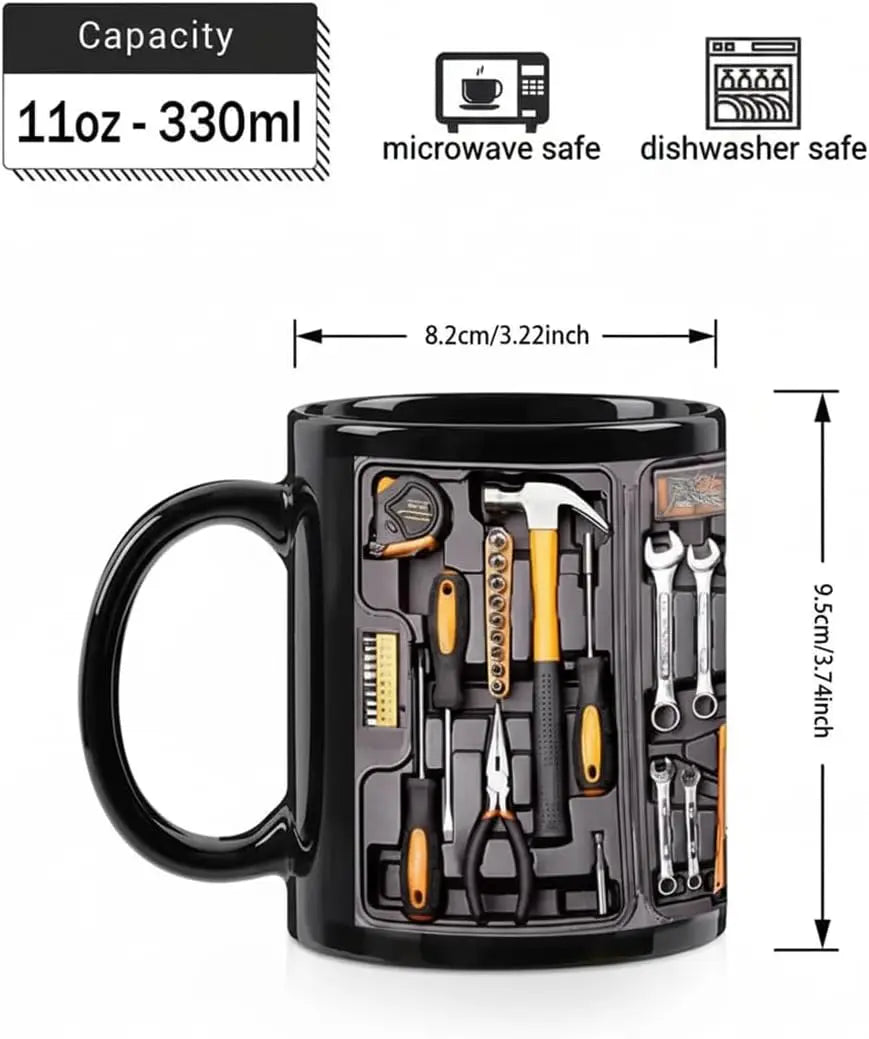 Mechanic Toolbox Set Pattern Funny Coffee Mug
