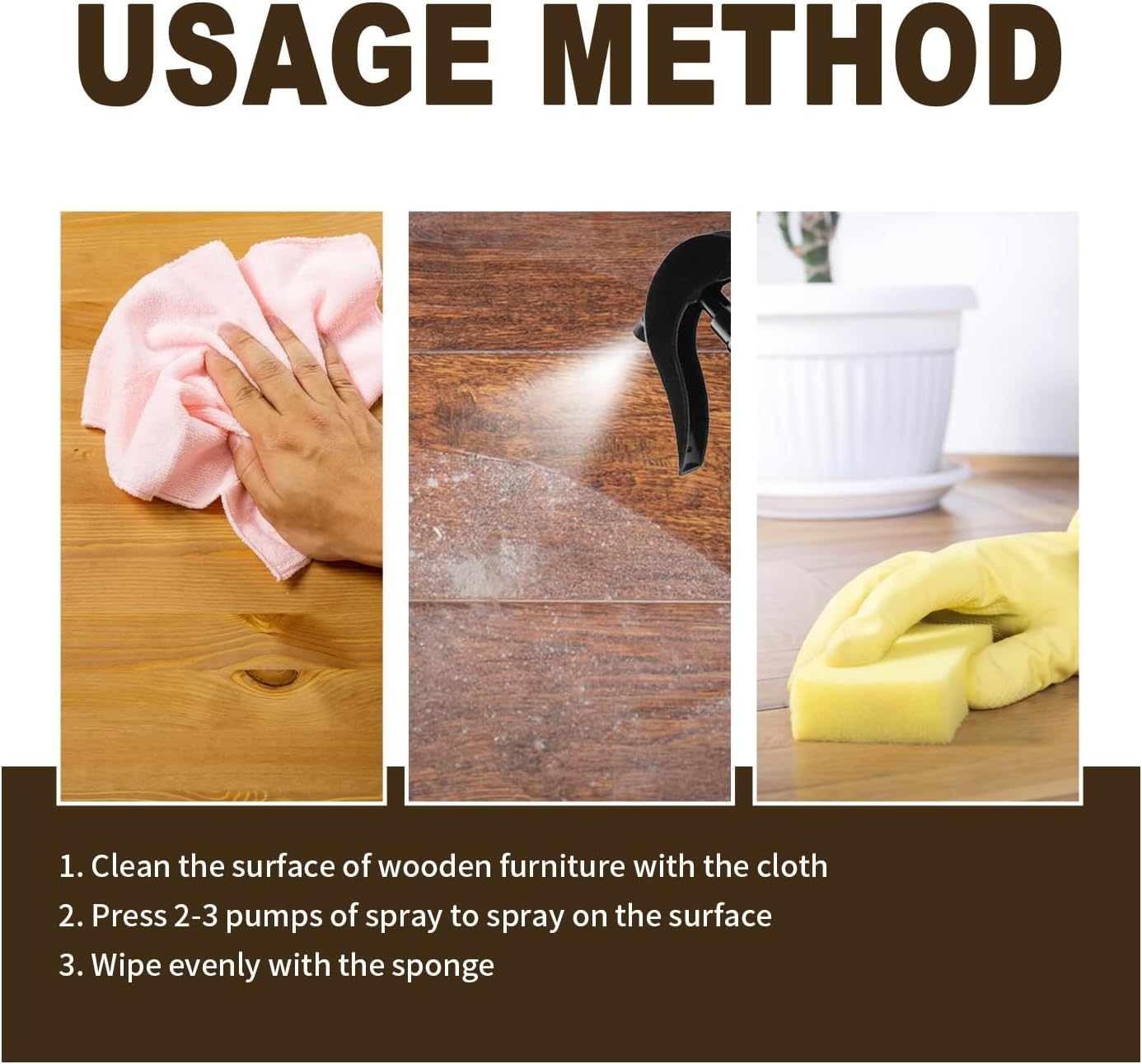Beeswax Wood Polish Spray – Furniture & Floor Care (2 Pack)