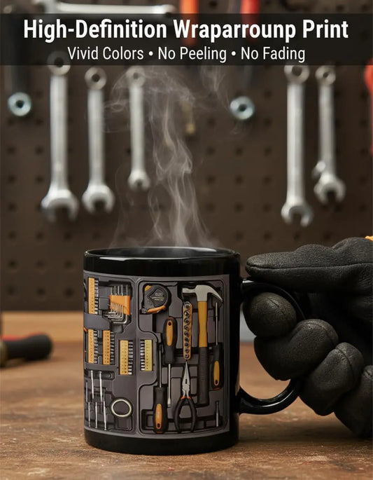 Mechanic Toolbox Set Pattern Funny Coffee Mug
