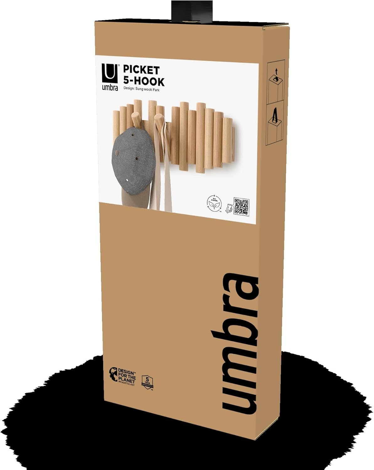 Umbra Picket Rail Hook Wall Coat Rack