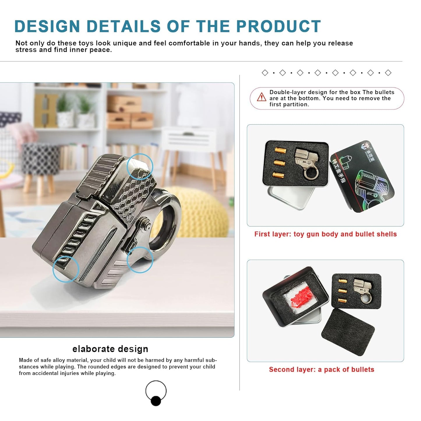 Alloy Fingertip Toy Pistol