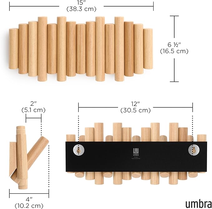 Umbra Picket Rail Hook Wall Coat Rack