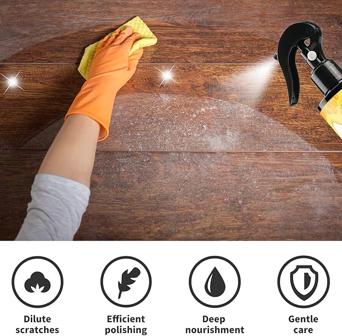 Beeswax Wood Polish Spray – Furniture & Floor Care (2 Pack)