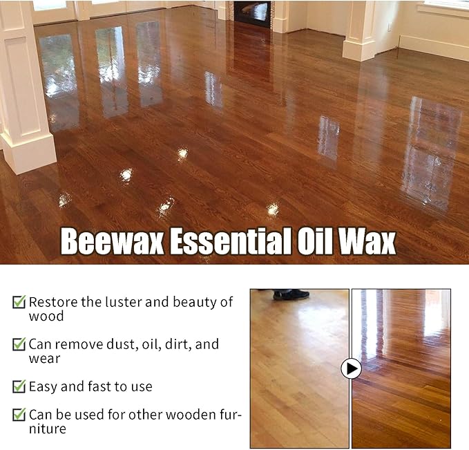 Beeswax Wood Polish Spray – Furniture & Floor Care (2 Pack)