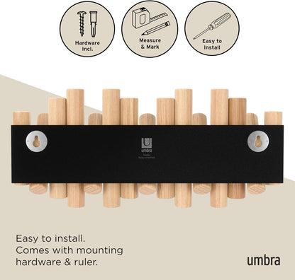 Umbra Picket Rail Hook Wall Coat Rack
