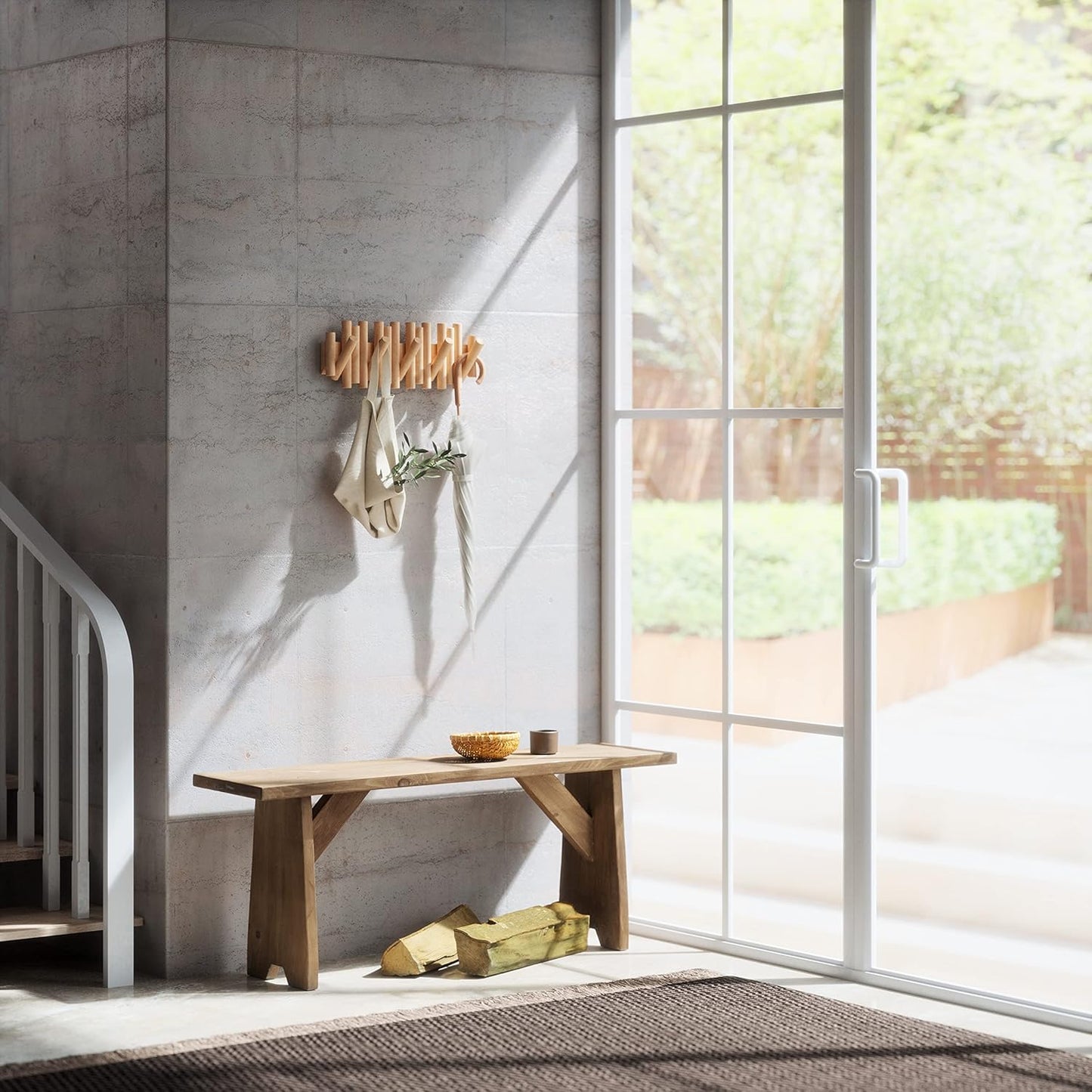 Umbra Picket Rail Hook Wall Coat Rack